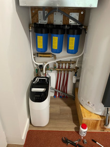 Photo de galerie - Pose d’un adoucisseur avec filtre