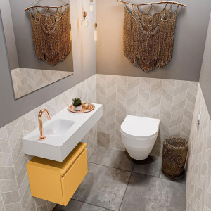 Photo de galerie - Remplacement de lave-main et meuble