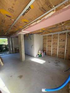 Photo de galerie - Isolation plafond et doublage, caisson coupe feu, et doublage collé.