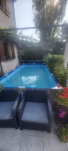 Photo de galerie - Montage et mise en service piscine hors sol. 