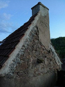 Photo de galerie - Enduit sur pierre à la chaux 