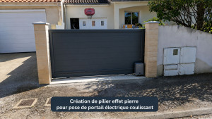 Photo de galerie - Aprés pose du portail