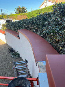 Photo de galerie - Couvertines alu rouge tuile