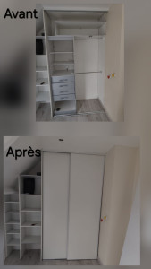 Photo de galerie - Installation porte coulissante 