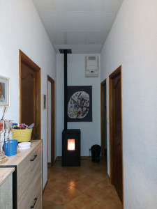 Photo de galerie - Pose d un poêle à granulés avec la création de la sortie en ventouse en façade. 