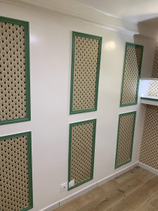 Photo de galerie - Peinture avec papaier de mur