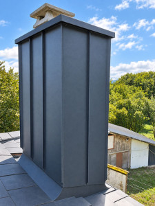 Photo de galerie - Habillages Cheminée en aluminium