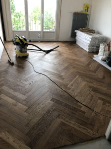 Photo de galerie - Pose de parquet - Revêtement de sol