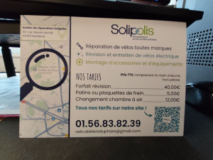 Photo de galerie - Nous sommes formés par une école de réparation de sup vélo  
