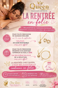 Photo de galerie - Offre de septembre pour les prestations massages 