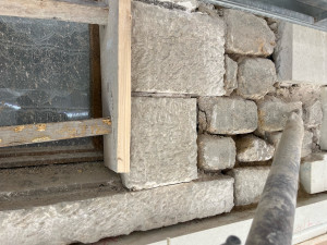 Photo de galerie - Montage mur pierre