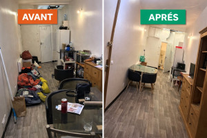 Photo de galerie - Avant / Après nettoyage appartement ? Appartement laissé à l’abandon → propre, sain et prêt à vivre ✨ ? Roubaix / Mouscron + 50 km – HST Clean