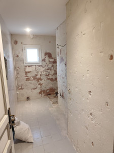 Photo de galerie - Dépose ancienne faïence 