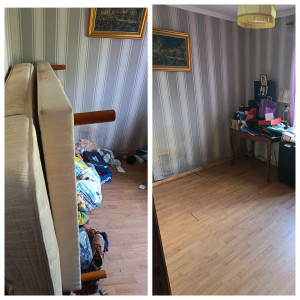 Photo de galerie - Débarras appartement et nettoyage de la chambre 