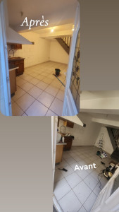 Photo de galerie - Nettoyage déménagement salon cuisine 