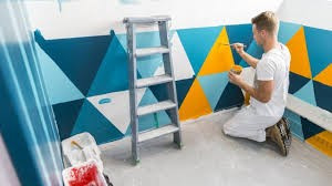 Photo de galerie - Peinture, placo, bandes, ratissage, pose toile de verre, enduit, papier peint, peinture façade, murettes, murs