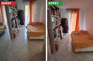 Photo de galerie - Nettoyage chambre : murs, plafond et sols