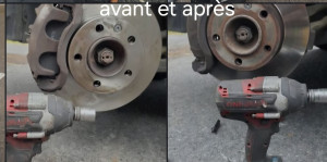 Photo de galerie - Changement le disque plaquettes avant 