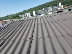 Photo de galerie - Ceci est une toiture après pose  d'hydrofuche colorée