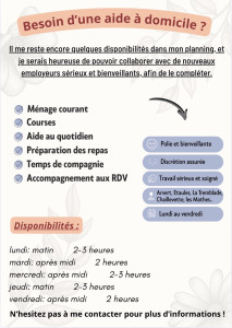 Photo de galerie - Ménage, courses, repas