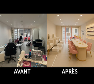 Photo de galerie - Création totale d’un salon de manucures 