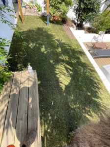 Photo de galerie - Pose gazon en plaque