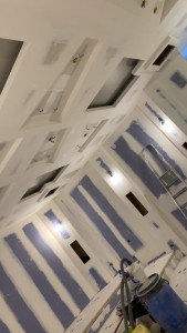 Photo de galerie - Realisation d’une piece en salle de cinema placo et bande 