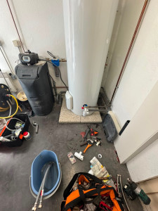 Photo de galerie - Remplacement et Installation du nouveau chauffe-eau 300 Litres