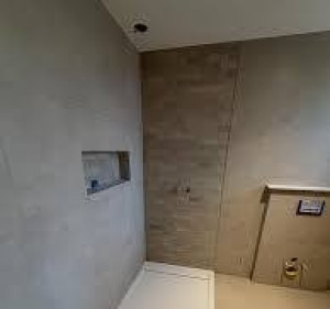 Photo de galerie - Renovation SDB demolition placo carrelage 