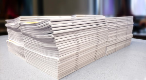 Photo de galerie - Fabrication de livrets pour baptêmes 