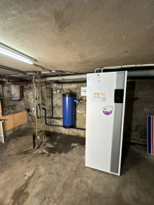 Photo de galerie - Pose d’une pompe à chaleur 