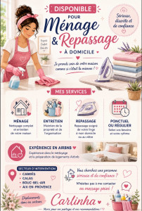 Photo de galerie - Ménage, repassage et rangement 