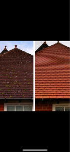 Photo de galerie - Avant et après nettoyage est traitement hydrofuge 