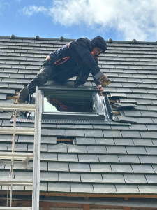 Photo de galerie - Pose de velux  