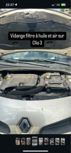 Photo de galerie - Vidange sur clio 