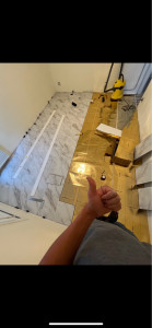 Photo de galerie - Pose de lames pvc 