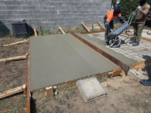 Photo de galerie - Construction de dalles en béton