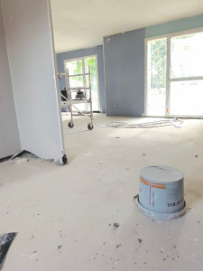 Photo de galerie - Pose plaques placo 