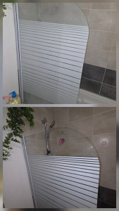 Photo de galerie - Petit nettoyage de cette paroie de douche qui en avez bien besoin 