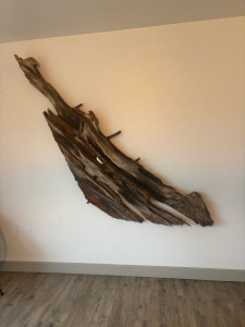 Photo de galerie - Restauration d’une gouverne de bateau très vielle.