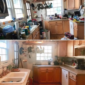 Photo de galerie - Exemple avant après chez une cliente , grand ménage 