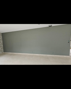 Photo de galerie - Peinture sur mur en plâtre 