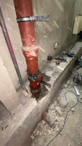 Photo de galerie - Reprise d’évacuation générale la fonte pour passer en pvc 