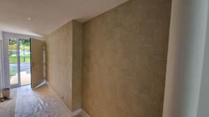 Photo de galerie - Pose de tapisserie 