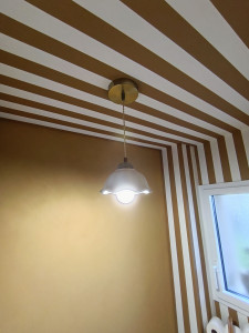 Photo de galerie - Installation d'un luminaire suspendu 