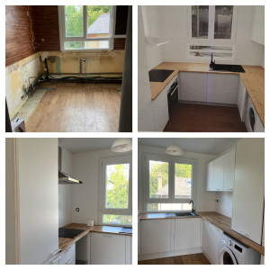 Photo de galerie - Pose cuisine Castorama 