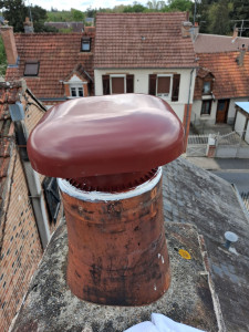 Photo de galerie - Pose d’un chapeau de conduit
