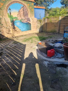 Photo de galerie - Avant apport de terre et semage gazon 