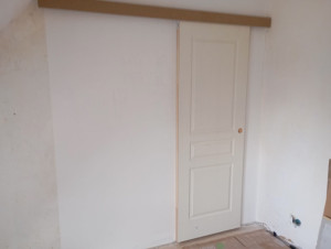 Photo de galerie - Installation d'une porte coulissante 