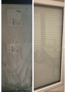 Photo de galerie - VITRERIE-Remplacement d’un double vitrage sur une porte fenêtre 